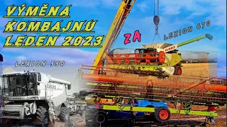 VÝMĚNA kombajnu🇵🇱🌾🇸🇰Lexion 550 za Lexion 670, upravená verze videa