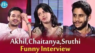 Akhil, Naga Chaitanya & Sruthi Hassan About Premam || Akhil Funny Interview