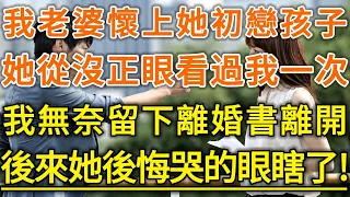 我老婆懷上她初戀孩子！她從沒正眼看過我一次！我無奈留下離婚書離開！後來她後悔哭的眼瞎了！#生活經驗 #情感故事 #深夜淺讀 #幸福人生