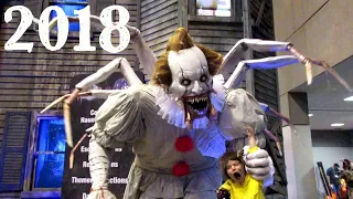 CREEPY Pennywise IT Animatronic at Transworld 2018 in St. Louis!