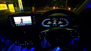 i20 sportz 2022 fantastic night drive | The most attractive, gorgeous i20 ever | Playing the video 😯