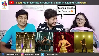 Seeti Maar Song Comparison Reaction | Original VS Remake | Salman Khan VS Allu Arjun | Who's Best ?