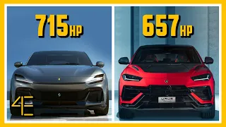 Ferrari Purosangue vs Lamborghini Urus Performante | Car Spec Comparison | 4enthusiasts