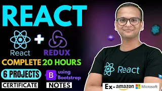 🚀🔥 React & Redux Complete Course (2024) with Projects | Notes | Free Certification