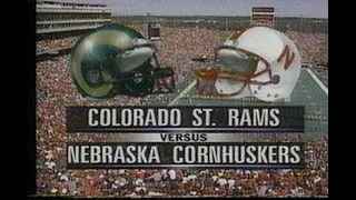 1996 Nebraska vs Colorado St Football