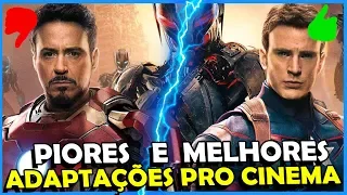 VINGADORES: OS PIORES E MELHORES PERSONAGENS ADAPTADOS