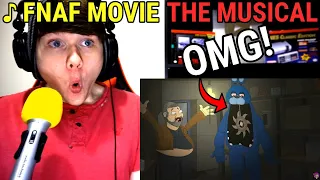 ♪ FNAF MOVIE THE MUSICAL - Animated Song @lhugueny REACTION!