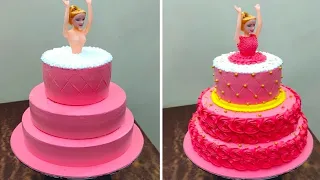 3 Step Red Color Doll Cake Design | 3 Step Doll Cake | 2024 Doll Cake Design | Doll Cake Design