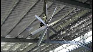 50" Ventilation Fan Propeller Air Flow Testing