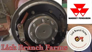 Massey Ferguson 240 Farm Tractor Rebuild : Brake Pad replacement : Tractor Maintenance