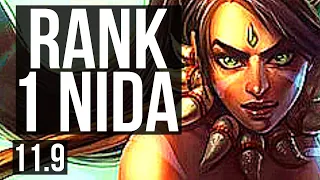 NIDALEE vs KHA'ZIX (JUNGLE) | Rank 1 Nida, Rank 4, 3/0/8, 500+ games | EUW Challenger | v11.9