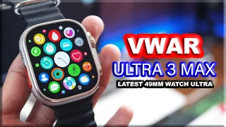 Unboxing VWAR Ultra 3 Max Smartwatch - Titanium Alloy 49mm Case, Big Display, Compass, Games Store!