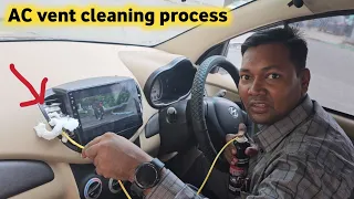 AC vent cleaning process by Mukesh chandra gond