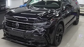 VOLKSWAGEN TIGUAN R-LINE В БРОНЕПЛЕНКЕ. ТОПОВЫЙ ДЭТЕЙЛИНГ В АСТАНЕ. HOGOMAKU PREMIUM SHIELD