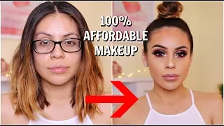 DRUGSTORE MAKEUP TRANSFORMATION: GET READY WITH ME | JuicyJas