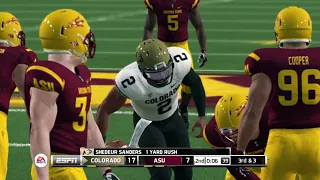 Colorado Buffaloes vs Arizona State Sun Devils - NCAA Football 14 - Updated to 2023 2024 Rosters