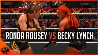 WWE 2K19 WRESTLEMANIA 35 RONDA ROUSEY VS BECKY LYNCH PREDICTION MATCH [ PS4 ]