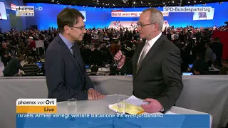 Prof. Uwe Jun zur Generaldebatte beim Bundesparteitag der SPD am 07.12.17