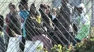 Greek barrier on border with Turkey to keep out migrants