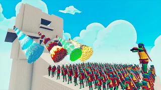 100x LEONARDO + 1x GIANT vs 4x EVERY GOD - Totally Accurate Battle Simulator TABS