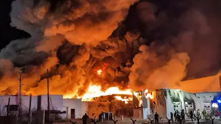 FULLY INVOLVED MULTI-ALARM Warehouse Fire Gloucester County New Jersey 3/7/24