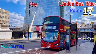 London Bus Ride 🇬🇧 Route 17 - London Bridge Station to Archway | Full Journey