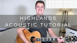 Highlands (Song Of Ascent) Acoustic Guitar Tutorial | Hillsong UNITED