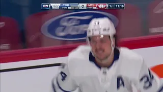 Auston Matthews 35th of the Season vs Montreal Canadiens w/Joe Bowen Commentary (28/4/2021)