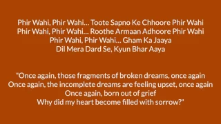 Phir Wahi Lyrics with Translation | Jagga Jasoos - BollyMeaning