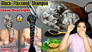 Black Flaxseed Shampoo Gel To Reverse Premature Hair Greying & Get Black Hair Naturally Without Dye