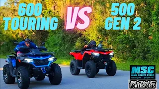 NEW cforce 500 GEN 2  VS  600 touring which one is FASTER ?