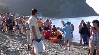 Архипо-Осиповка. Несчастный случай утром на пляже. 28.07.13.г