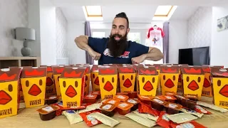 ONE MAN VS 200 CHICKEN FRIES | Burger King Challenge | BeardMeatsFood