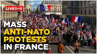 Anti-NATO Protest Live: French Protesters Call For NATO Exit, Warns Against Sending Arms To Ukraine