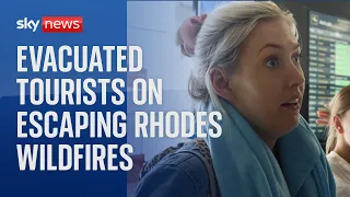 'The fire was moving so fast' - evacuated holidaymakers tell of Rhodes horror