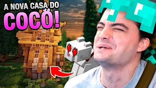 CONSTRUÍ UMA CASA PRO COQUINHO E LEVEI CORIZA NUMA AVENTURA NO MINECRAFT