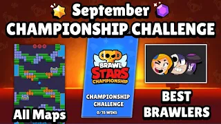 September Championship Challenge - All Maps & Best Brawlers | 15-0 Guide | Brawl News