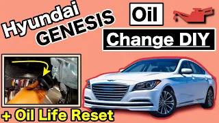 How To | Hyundai Genesis | Oil Change | Oil Life Reset | DIY |