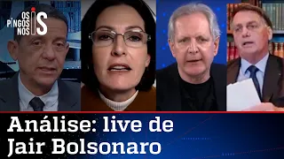 Comentaristas analisam a live de Jair Bolsonaro de 22/07/21