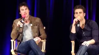 Paul Wesley & Ian Somerhalder - TVD Chicago 2013 - Favorite scene to film together?