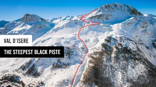 The Steepest Piste in Val d'Isere: Face de Bellevarde, Stade Olympique.