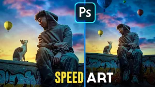 Photo Manipulation Speed Art | Pet Friend Fantasy Art | Photoshop Tutorial