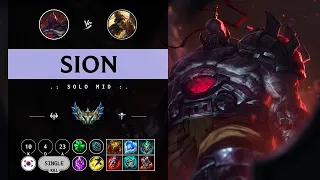 Sion Mid vs Akshan - KR Challenger Patch 14.9