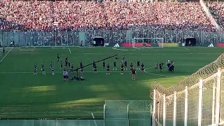 Llegada de Arturo Vidal "En helicóptero" al Estadio Monumental 🔥 (Desde tribuna Caupolicán)