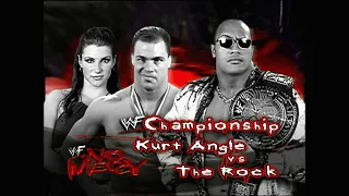 Story of The Rock vs Kurt Angle | No Mercy 2000