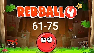 Red Ball 4 Level 61-75 II INTO THE CAVES II Fast Mode