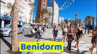 Benidorm, Costa Blanca, Spain. Afternoon Walking Tour featuring Calle Gerona and Levante Promenade🇪🇸