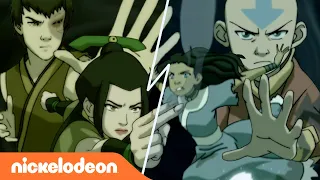 Avatar: The Last Airbender | Katara e Aang contra Aula e Zuko | Nickelodeon em Português
