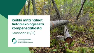Vapaaehtoinen ekologinen kompensaatio ohjauskeinona, Sampo Pihlainen, Suomen ympäristökeskus