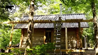 Changing the Roof On My Log Cabin | Off Grid Wilderness Living